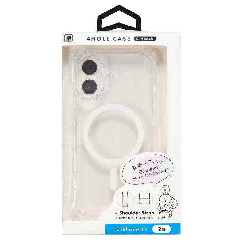 サンクレスト 4ホールケース MagSafe対応 クリア for iPhone17