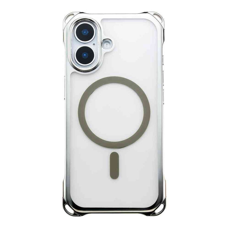 サンクレスト 4ホールケース MagSafe対応 メタリックシルバー for iPhone17