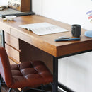 ワークデスク ウォールナットワークデスク1200 T-2314BR 【直送品】 返品・キャンセル・他商品と同時購入は不可