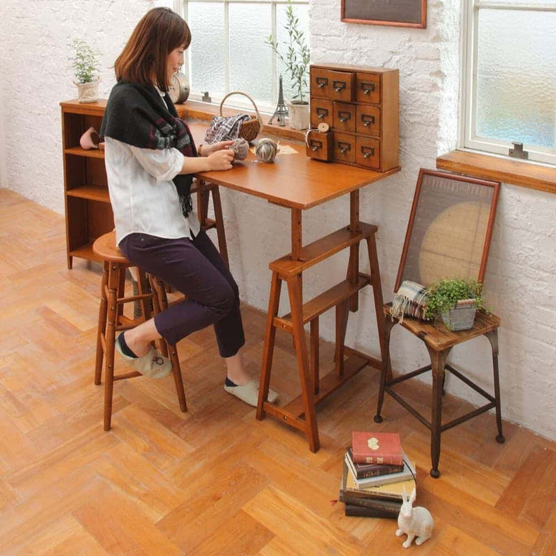 スツール ハイスツール オマージュ HMS-2667BR メーカー直送 ▼返品・キャンセル不可【他商品との同時購入不可】