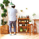 スツール ハイスツール オマージュ HMS-2667BR メーカー直送 ▼返品・キャンセル不可【他商品との同時購入不可】