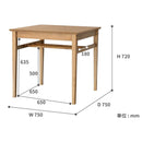 ダイニングテーブル ラシックダイニングテーブル750 RAT-3327NA 【直送品】 返品・キャンセル・他商品と同時購入は不可