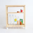 キッチンワゴン スープスリムワゴン 3段 W-3347NA メーカー直送 ▼返品・キャンセル不可【他商品との同時購入不可】