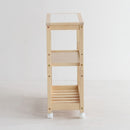 キッチンワゴン スープスリムワゴン 3段 W-3347NA メーカー直送 ▼返品・キャンセル不可【他商品との同時購入不可】