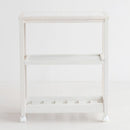 キッチンワゴン スープスリムワゴン 3段 W-3347WH メーカー直送 ▼返品・キャンセル不可【他商品との同時購入不可】