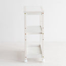 キッチンワゴン スープスリムワゴン 3段 W-3347WH メーカー直送 ▼返品・キャンセル不可【他商品との同時購入不可】