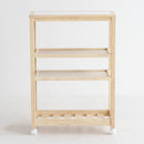 キッチンワゴン スープスリムワゴン 4段 W-3348NA メーカー直送 ▼返品・キャンセル不可【他商品との同時購入不可】