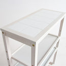 キッチンワゴン スープスリムワゴン 4段 W-3348WH メーカー直送 ▼返品・キャンセル不可【他商品との同時購入不可】