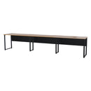 【連結専用】 フリーオフィスデスクコネクト OFT-3854BRBK 【直送品】 返品・キャンセル・他商品と同時購入は不可