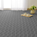 立体織の平織カーペット メテオ 江戸間2畳  グレー メーカー直送 ▼返品・キャンセル不可【他商品との同時購入不可】