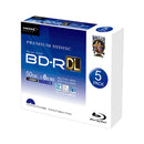 HIDISC BD-R DL 1回録画 6倍速 50GB スリムケース 5枚