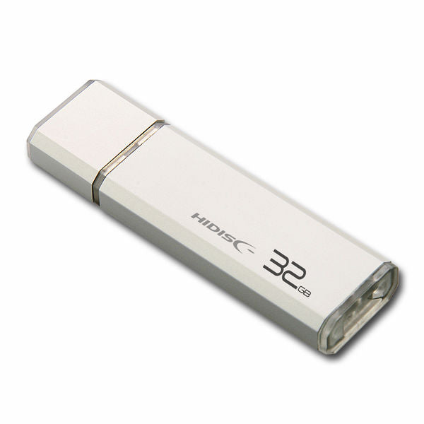 HIDISC USB 3.0 闪存驱动器 32GB 银盖类型 1 件