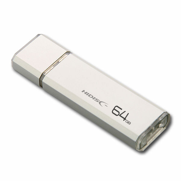 HIDISC USB 3.0 Flash Drive 64GB Silver Cap Type 1 Piece