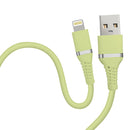 HIDISC やわらかライトニングケーブル 1m ピスタチオグリーン