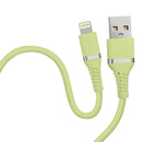 HIDISC やわらかライトニングケーブル 1m ピスタチオグリーン