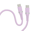 HIDISC やわらかCtoCケーブル 1m ラベンダーパープル