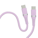 HIDISC やわらかCtoCケーブル 1m ラベンダーパープル