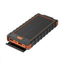 HIDISC ソーラーパネル×1 LEDライト付き 10000mAh モバイルバッテリー