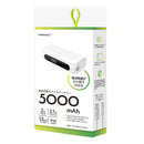 HIDISC ハーフサイズ 5000mAh モバイルバッテリー ホワイト