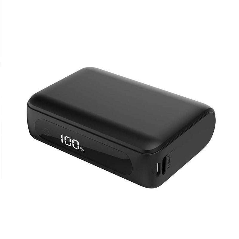 HIDISC Half Size 10000mAh PD20W Compatible Mobile Battery Black