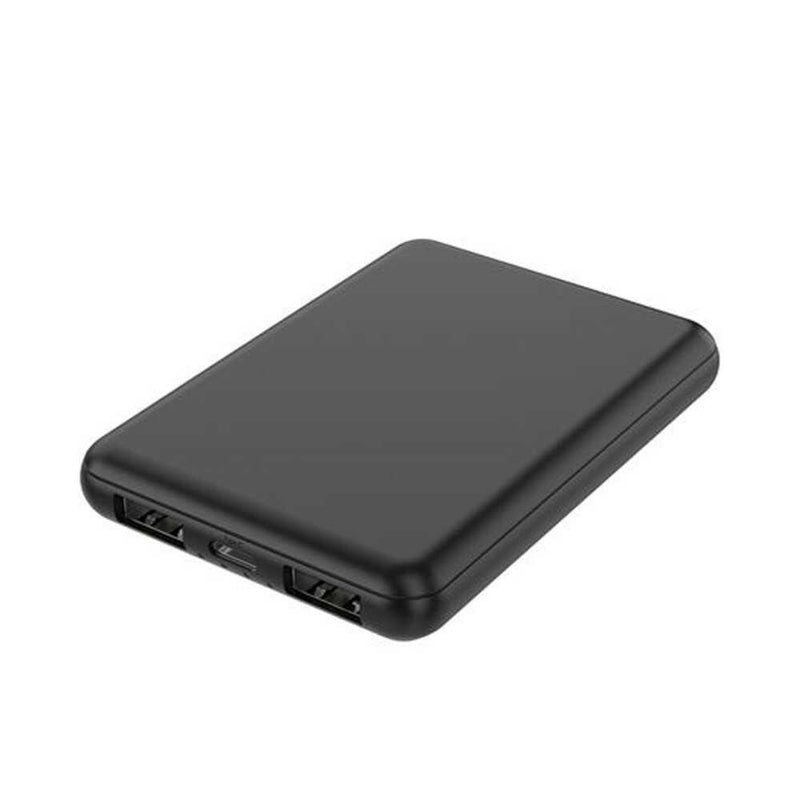 HIDISC 薄型軽量世界最小クラス 5000mAh モバイルバッテリー ブラック