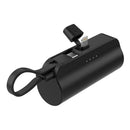 HIDISC 直挿ライトニング 5000mAh モバイルバッテリー ブラック