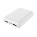 HIDISC 小型軽量世界最小クラス 高性能ICチップ搭載 10000mAh モバイルバッテリー ホワイト