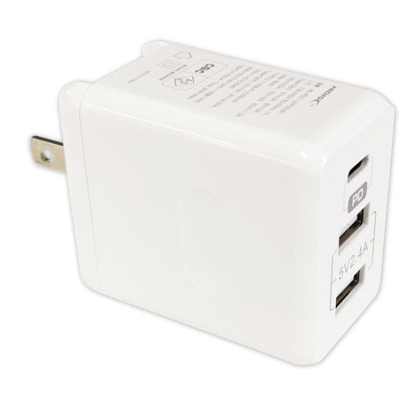 HIDISC USB PD compatible Type-C/A 32W AC charger 1 piece