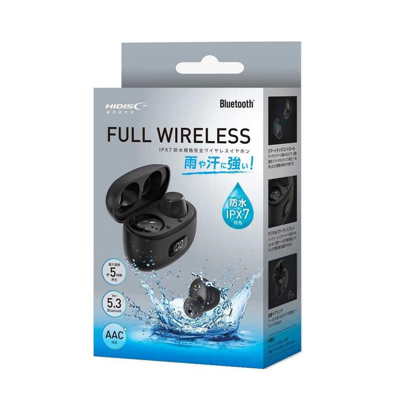 HIDISC IPX7 waterproof standard full wireless earphones