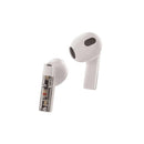 Full wireless skeleton earphones white with HIDISC ENC microphone