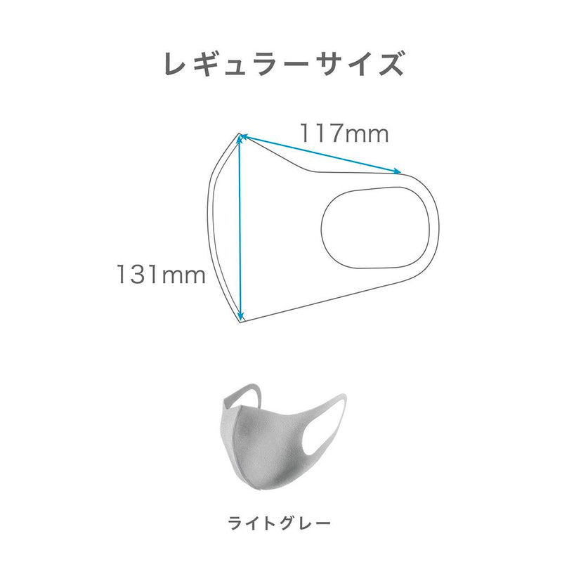 アラクス PITTA MASK（ピッタマスク） LIGHTGRAY レギュラー 3枚入