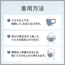 アラクス PITTA MASK（ピッタマスク） NAVY レギュラー 3枚