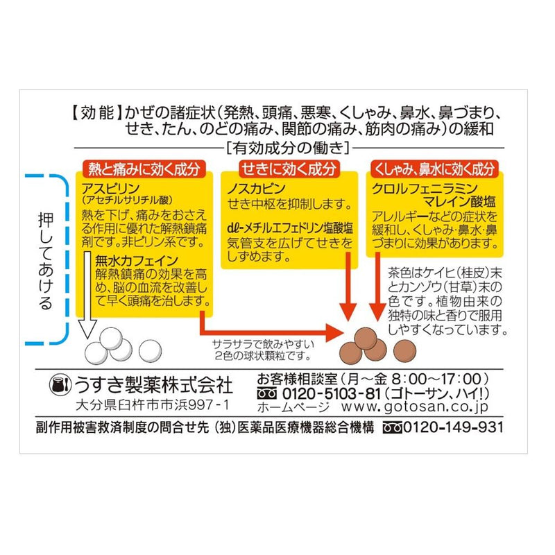 【指定第2類医薬品】後藤散 かぜ顆粒12包【セルフメディケーション税制対象】