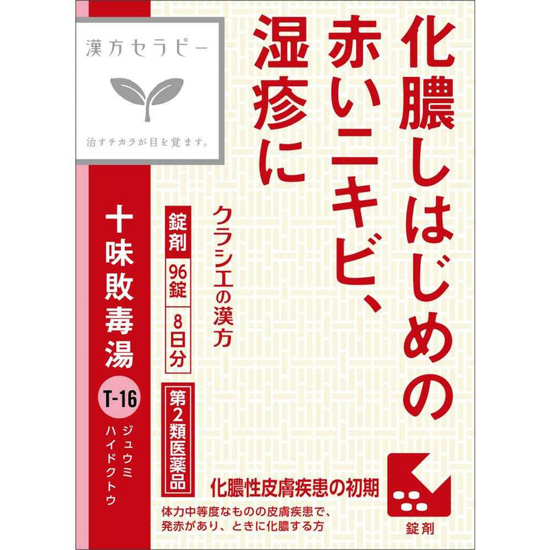 【第2類医薬品】クラシエ薬品 「クラシエ」漢方 十味敗毒湯エキス錠（じゅうみはいどくとう） 96錠