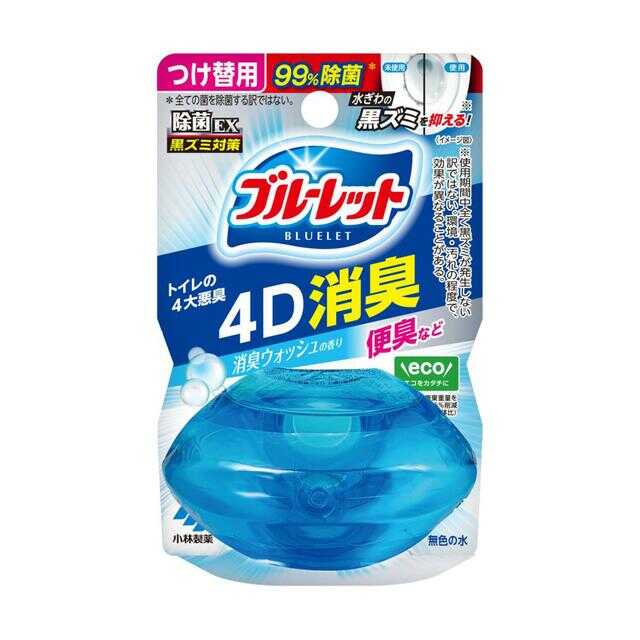 小林製薬 液体ブルーレットおくだけ除菌EX4D消臭つけ替用 消臭ウォッシュの香り 67ml