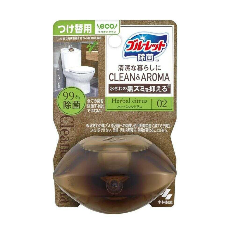 小林製薬 液体ブルーレットおくだけ除菌クリーン＆アロマ つけ替用 ハーバルシトラス 67ml