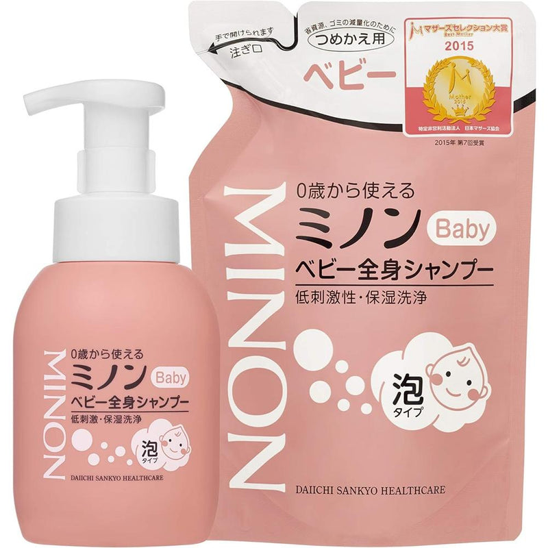 Minon 婴儿全身洗发水 350ml。