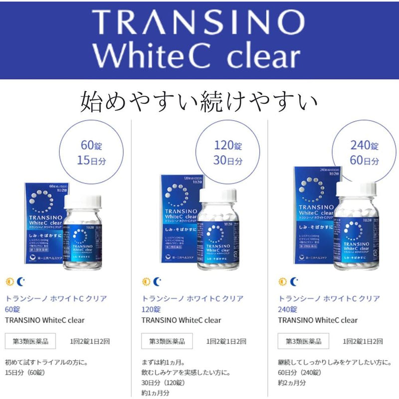 【第3類医薬品】トランシーノホワイトCクリア  60錠