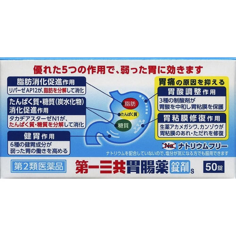 [2 drugs] Daiichi Sankyo Gastrointestinal Tablets 50 tablets