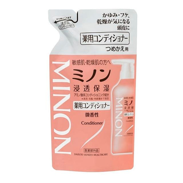 【医薬部外品】第一三共ヘルスケア ミノン 薬用ヘアコンディショナー 詰め替え 380ml