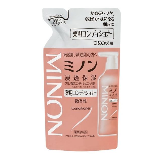 【医薬部外品】第一三共ヘルスケア ミノン 薬用ヘアコンディショナー 詰め替え 380ml