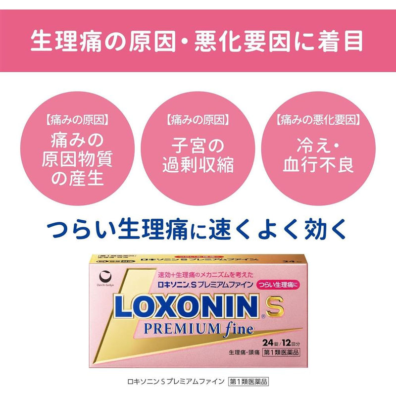 [Class 1 drug] Loxonin S Premium Fine 12 tablets [Subject to self-medication taxation system]