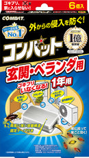 [Quasi-drug for control] Dainippon Pyrethrum KINCHO Combat Cockroach Insecticide Outdoor use (entrance veranda) 6 pieces for 1 year