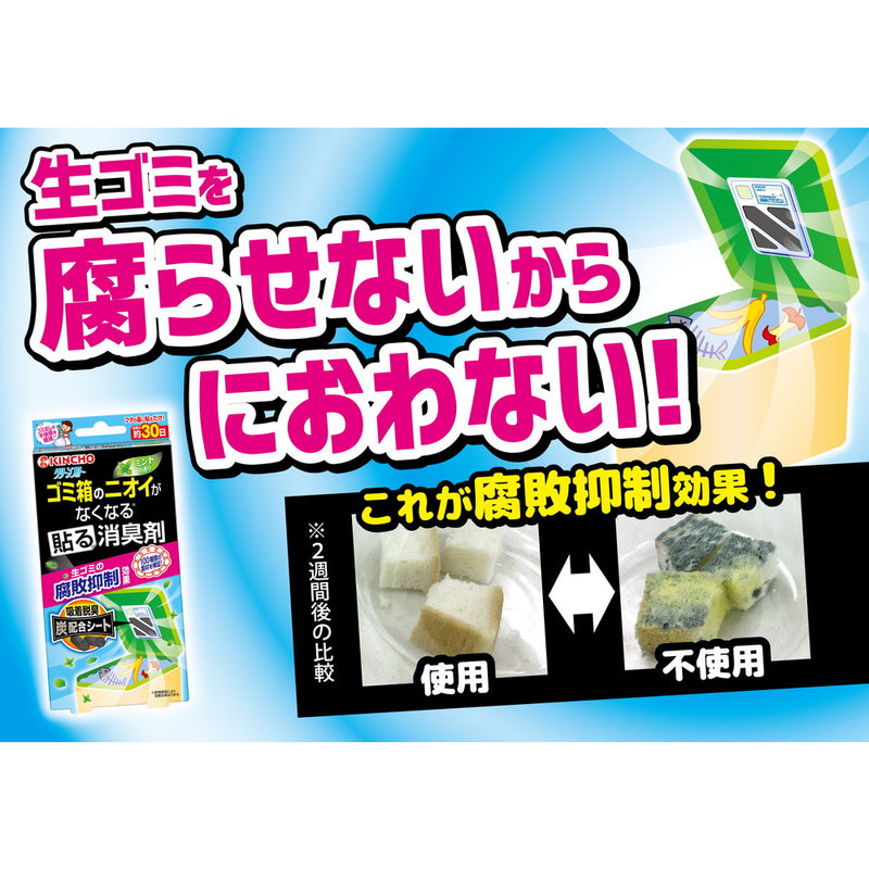 大日本除虫菊 ゴミ箱のニオイがなくなる貼る消臭剤 ミントの香り 1個