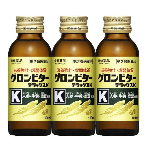 【第2類医薬品】常盤薬品 グロンビターデラックスK １００ｍL×３本パック