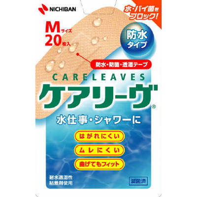 Nichiban Care Leaves 防水型 M 尺寸 20 件