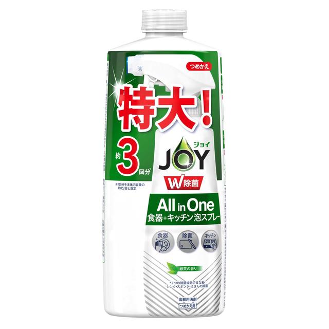 P＆G 除菌 ジョイ ミラクル泡スプレー 緑茶の香り 詰替  630ml