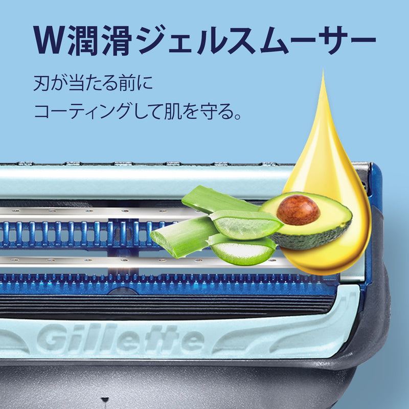 P&amp;G Gillette Skin Guard Power 备用刀片 4B 备用刀片包括 4 件