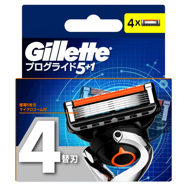 P&amp;G Gillette Proglide Manual Spare Blade 4B Spare Blade 4 Pieces