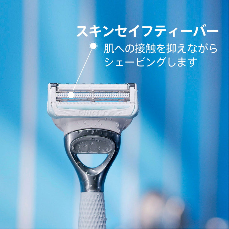 P&amp;G Gillette Venus VIO 毛发和皮肤剃须刀替换刀片 3 件